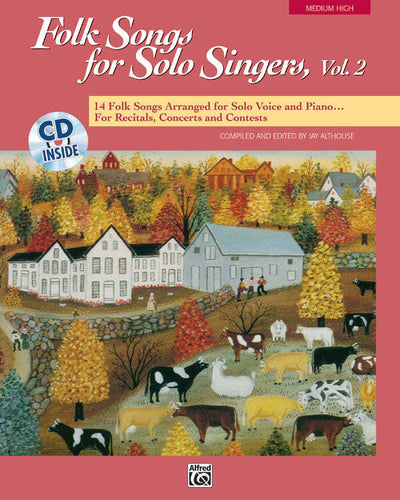 Folk Songs Solo Singers Med.High 2 w/CD