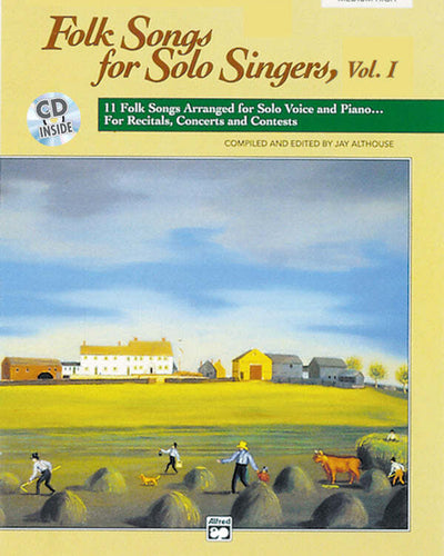 Folk Songs Solo Singers 1 Med.High w/CD