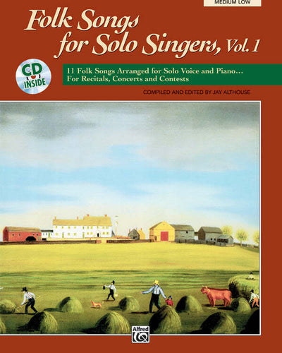 Folk Songs Solo Singers 1 Med.Low w/CD