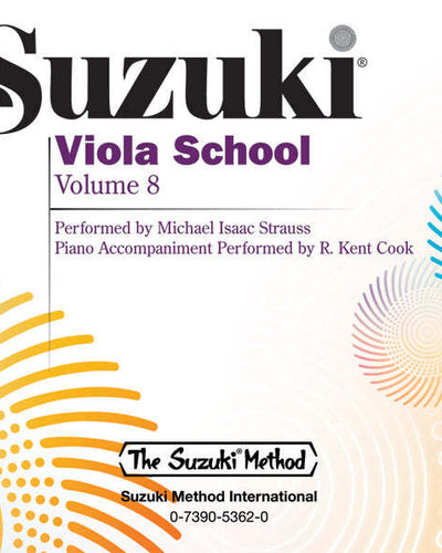 Suzuki Viola School Volume 8 CD Only