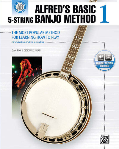 Alfred's Basic 5 string Banjo Method Bk1 w/Audio Access