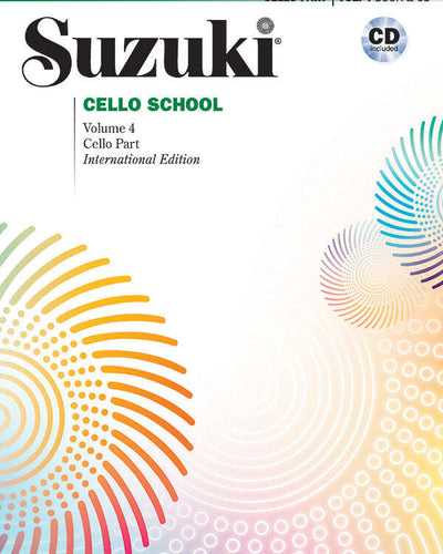 Suzuki Cello School Vol.4 Book and CD