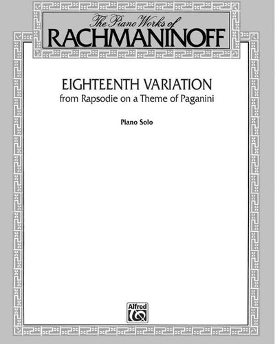Rachmaninoff Eighteenth Variation