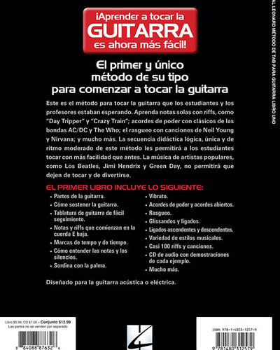 Hal Leonard Guitar Tab Method Spanish Edition Método De Tab Para Guitarra