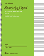 Manuscript Paper Standard Wire Bound