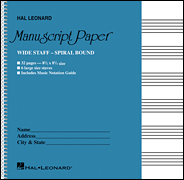 Wide Staff Spiral Bound Manuscript