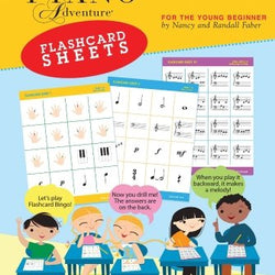 My First Piano Adventures Flashcard Sheets