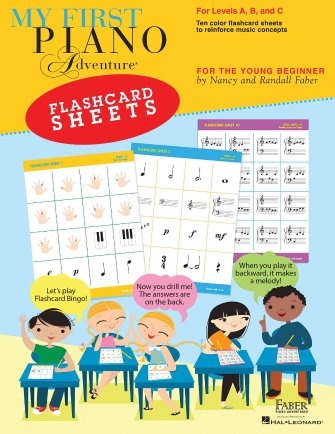 My First Piano Adventures Flashcard Sheets