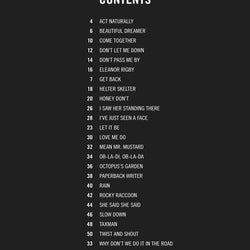 The Beatles Songs with Just 3 or 4 Chords