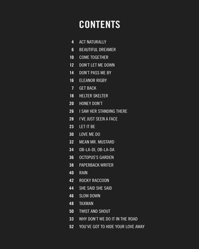 The Beatles Songs with Just 3 or 4 Chords