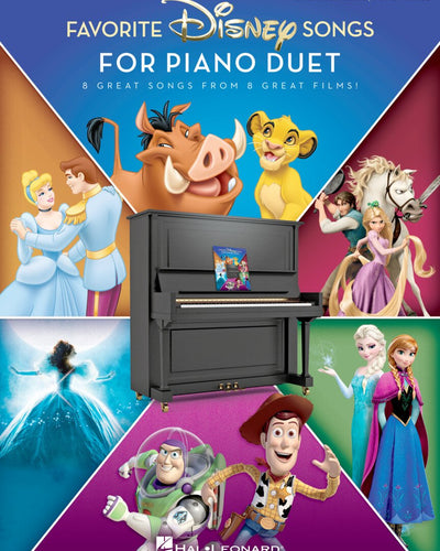 Favorite Disney Songs For Piano Duet 1P4H 2028 P1 P3 E3 E4 M