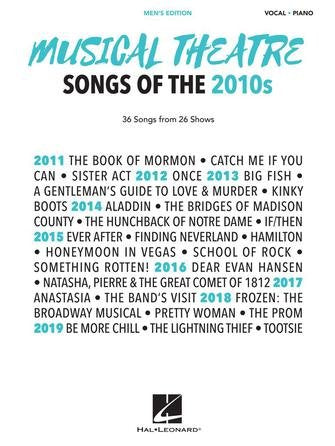 Musical Theatre Songs of the 2010s Men's Edition