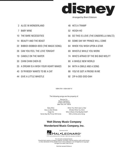 Disney Jazz Piano Solos Series Vol.16