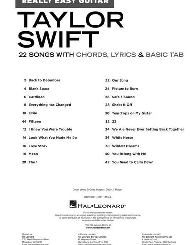 Really Easy Guitar Taylor Swift