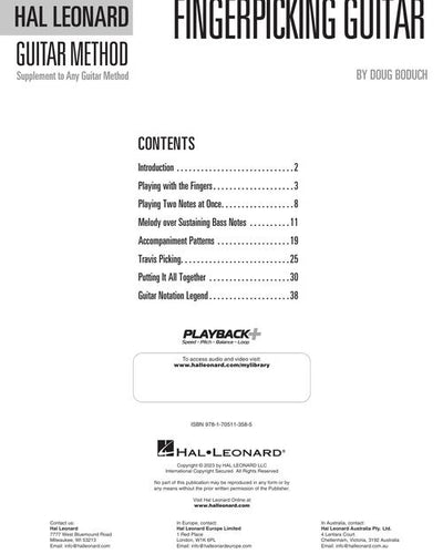 Hal Leonard Fingerpicking Guitar Method