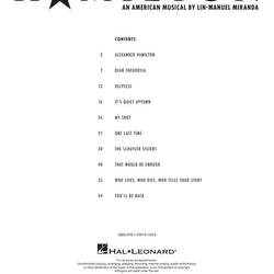 Hamilton Beginning Piano Solo