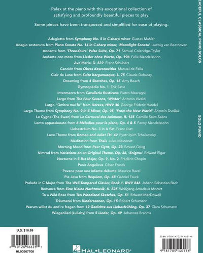 Peaceful Classical Piano Solos