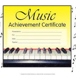 Music Achievement Certificate
