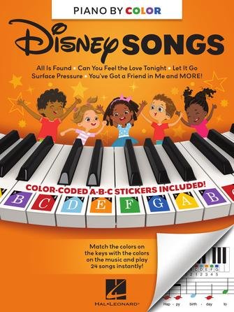 Piano-by-Color Disney Songs