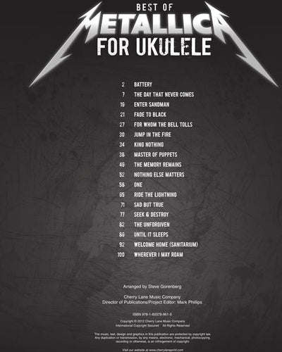 Best of Metallica for Ukulele