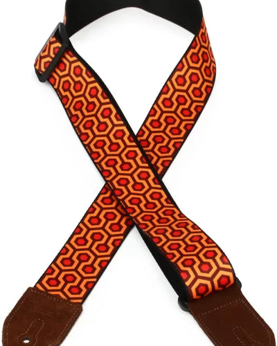 Levy's 2" Polyester Sublimation Strap Orange/Red Honeycomb