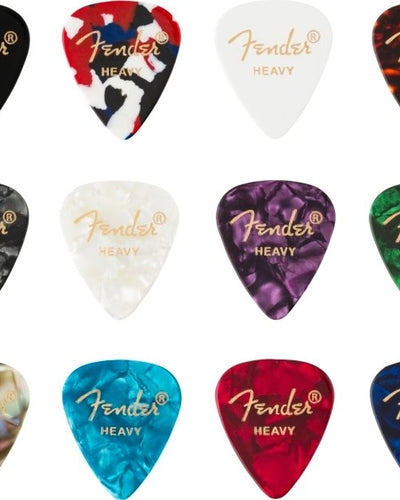 Fender 351 Celluloid Medley (12) HVY Pick Pack