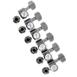 Fender Locking Stratocaster/Telecaster Staggered Tuning Machines (Polished Chrome) (6)