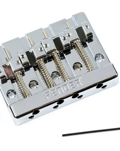 Fender High Mass Bass Bridge Brass Saddles Chrome