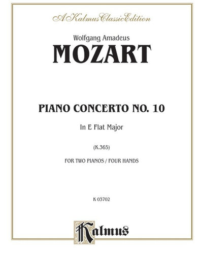 Mozart Concerto No. 10 in E-Flat Major K.365 2P4H 2028 JC3