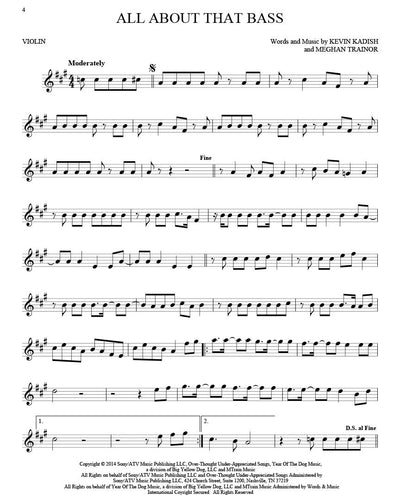 101 Hit Songs for Violin