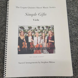 Logan Quintet Simple Gifts Album Viola with Piano Accompaniment
