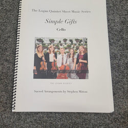 Logan Quintet Simple Gifts Album Cello with Piano Accompaniment