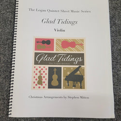 Logan Quintet Glad Tidings Album Violin with Piano Accompaniment