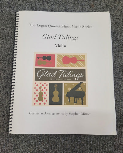 Logan Quintet Glad Tidings Album Violin with Piano Accompaniment