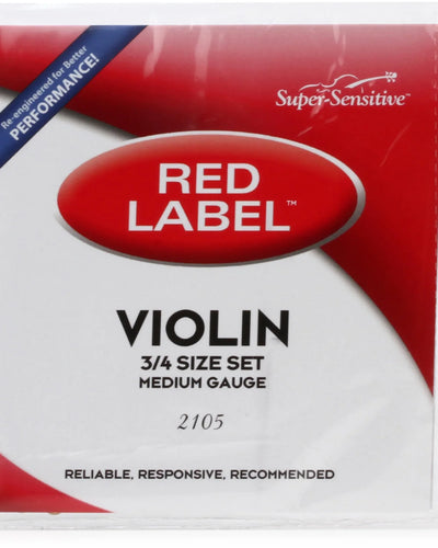 Red Label 3/4 Violin Strings Set