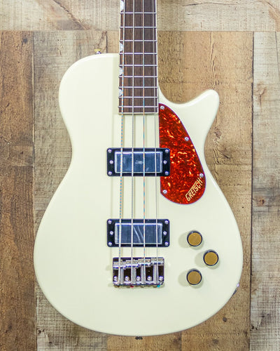 Gretsch Streamliner Jet Club Bass Single-Cut Laurel Fingerboard Vintage White