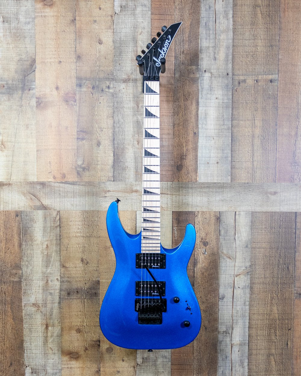 Jackson JS32DKAM Limited Run Maple Neck Floyd Rose Blue - Boothe Music