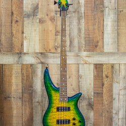 Jackson X Series Spectra Bass SBXQ IV Amber Blue Burst