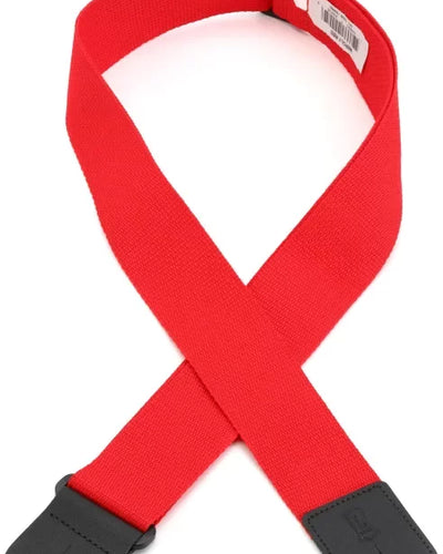 Levy's 2inch Wide Red Polypropylene Guitar Strap