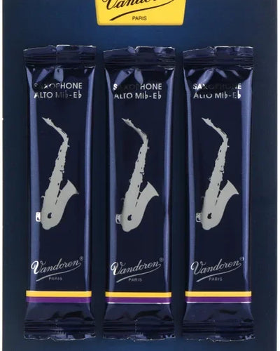 Vandoren 2 Alto Saxophone Traditional Reed 3 Pack
