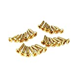 Fender Pickguard/Control Plate Mounting Screws (24) (Gold)
