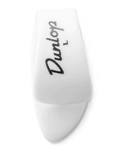 Dunlop White Thumb Pick LRG 4Pk
