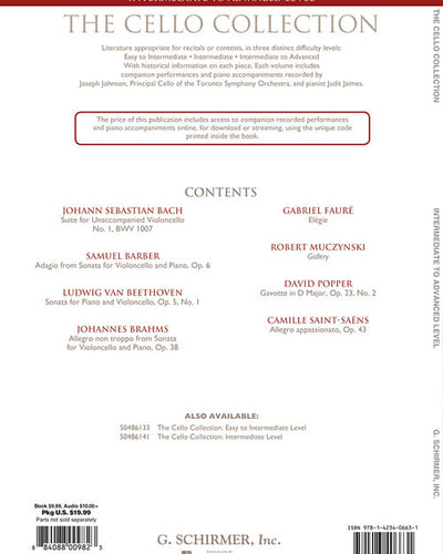 The Cello Collection - Intermediate to Advanced Level