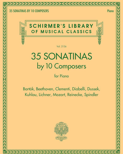 35 Sonatinas by 10 Composers for Piano