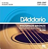 D'Addario 12-String Light. Acoustic Set