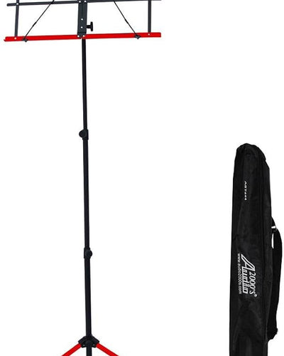 Foldable Sheet Music Stand 2 Color Black/Red