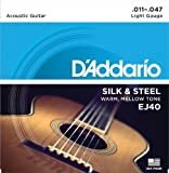 D'Addario EJ40 Silk And Steel Folk Guitar Strings 11-47