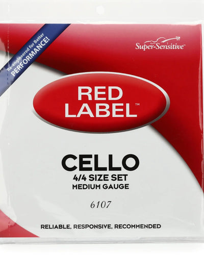 Red Label 4/4 Cello Strings Set