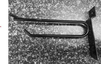 USED 5" Black Slat Wall Hanger - Bundle of 10