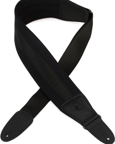 Levy's 3.25" Neoprene Padded Black Guitar Strap